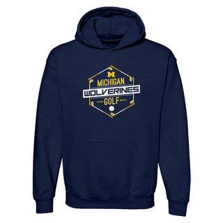 Michigan Wolverines Golf Hex Hoodie - Navy
