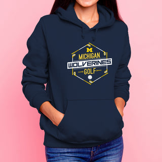 Michigan Wolverines Golf Hex Hoodie - Navy