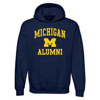 Michigan Arch Logo Alumni Hoodie - Navy