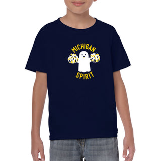 Halloween Michigan Spirit Youth T-Shirt - Navy
