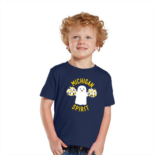 Halloween Michigan Spirit Toddler T-Shirt - Navy