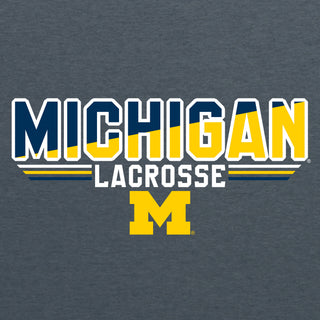 Michigan Lacrosse Top Flight Youth T-Shirt - Dark Heather