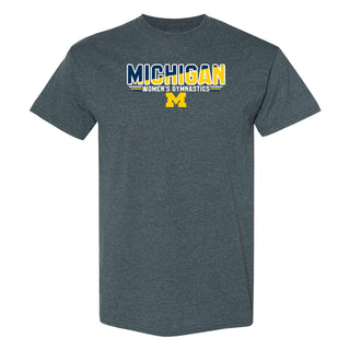 Michigan Women's Gymnastics Top Flight T-Shirt - Dark Heather
