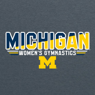 Michigan Women's Gymnastics Top Flight Hoodie - Dark Heather