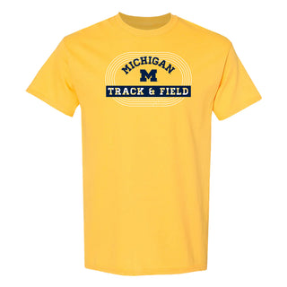 Michigan Track & Field Emblem T-Shirt - Daisy