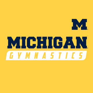 Michigan Gymnastics Slant Youth T-Shirt - Daisy