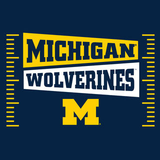 Michigan Wolverines Football Field Block T-Shirt - Navy