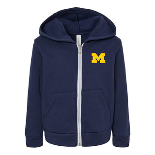 UGP Block M Toddler Sponge Fleece Zip Hoodie - Navy