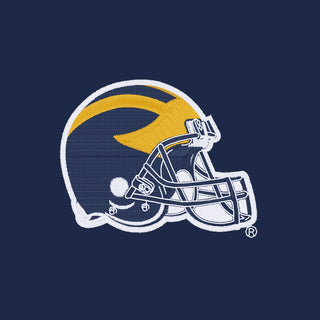 Michigan Wolverines Football Helmet LC EMB Polo - Navy