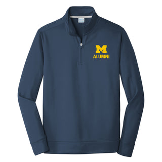 UM Alumni EMB Performance Fleece 1/4-Zip - Navy