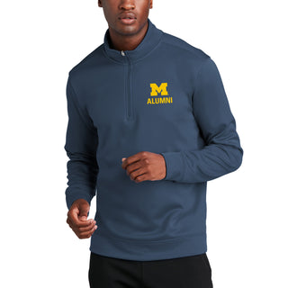 UM Alumni EMB Performance Fleece 1/4-Zip - Navy