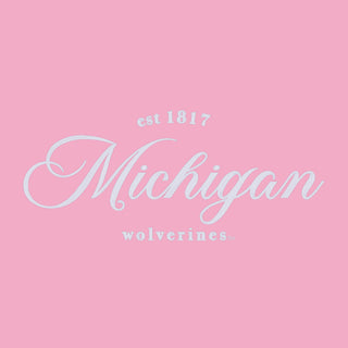 Michigan Elegant EMB Willow Mockneck Sweatshirt - Pink