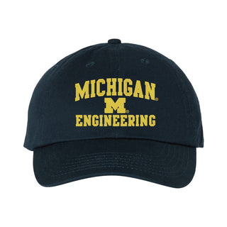 Michigan Arch Logo ENGINEERING Unstructured Hat - Navy