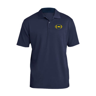 Michigan Football Outline LC Polo