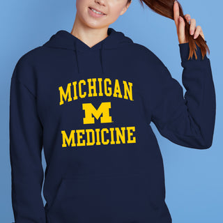 Michigan Arch Logo Medicine Hoodie - Navy