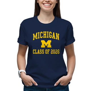Michigan Arch Logo Class of 2026 T-Shirt - Navy