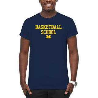 Michigan Basketball School T-Shirt - Navy