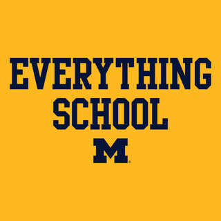 Michigan Everything School Block Crewneck Sweatshirt - Gold