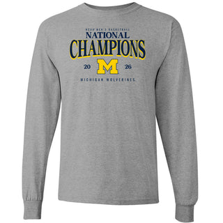 Michigan 2026 Basketball National Champions Graded Long Sleeve