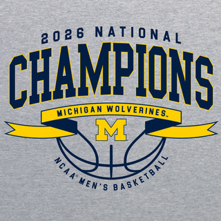 Michigan 2026 Basketball National Champions Ribbon Wings T-Shirt