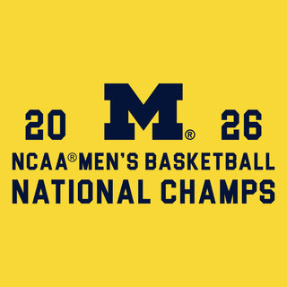 Michigan 2026 Basketball National Champions Simple Path LC 1/4 Zip