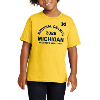 Michigan 2026 Basketball National Champions Blocker Youth T-Shirt