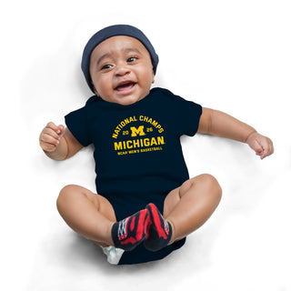 Michigan 2026 Basketball National Champions Blocker Infant Creeper
