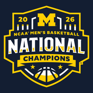 Michigan 2026 Basketball National Champions Logo Hoodie