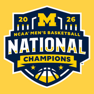 Michigan 2026 Basketball National Champions Logo T-Shirt