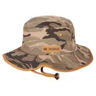 Michigan Machete Patch Bucket Hat - Camo Green