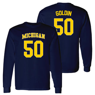 Michigan NIL Goldin 50 Long Sleeve - Navy