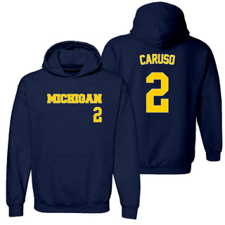 Michigan NIL Baseball Caruso 2 Hoodie - Navy