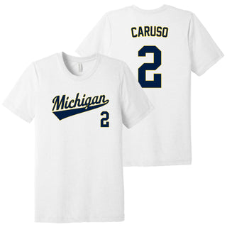 Michigan NIL Baseball Caruso 2 Triblend T-Shirt - White