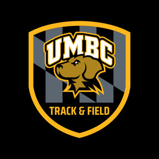 UMBC Retrievers Shield Logo Track & Field Hoodie - Black