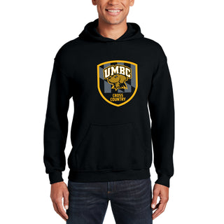 UMBC Retrievers Shield Logo Cross Country Hoodie - Black
