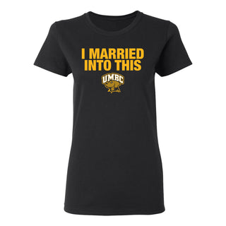 UMBC Retrievers I Married Into This Women's T-Shirt - Black