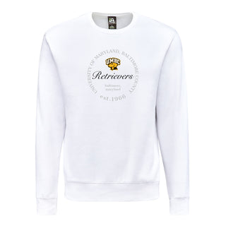 UMBC Roundabout BTB Crewneck - White