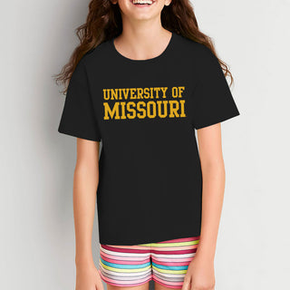 Missouri Tigers Basic Block Youth T-Shirt - Black