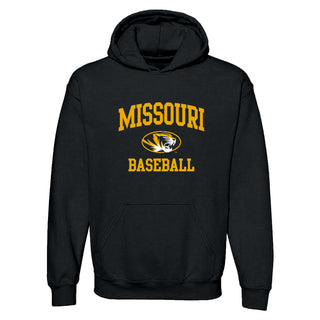 Missouri Tigers Arch Logo Baseball Hoodie - Black