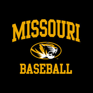 Missouri Tigers Arch Logo Baseball Hoodie - Black