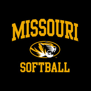 Missouri Tigers Arch Logo Softball Hoodie - Black