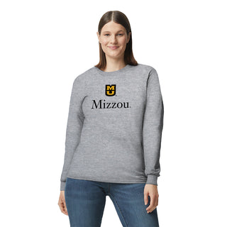University of Missouri Institutional Logo Long Sleeve - Sport Grey
