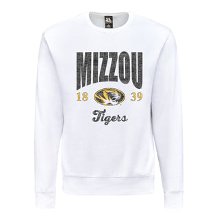 Missouri Tigers Giving Noise JA BTB Fleece Crewneck - White
