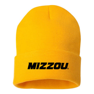 Missouri Tigers Primary Wordmark EMB Cuffed Knit Beanie