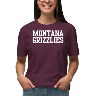 Montana Grizzlies Basic Block T-Shirt - Maroon