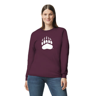Montana Grizzlies Primary Logo Long Sleeve T-Shirt - Maroon