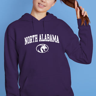 North Alabama Arch Logo Hoodie - Purple