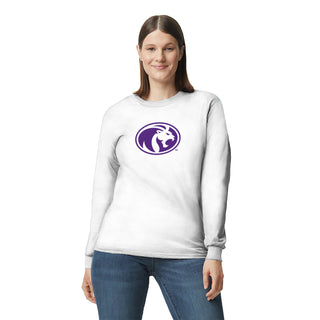 North Alabama Primary Logo Long Sleeve - White