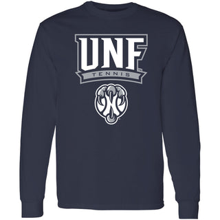 North Florida Ospreys Arch Logo Tennis Long Sleeve T-Shirt - Navy