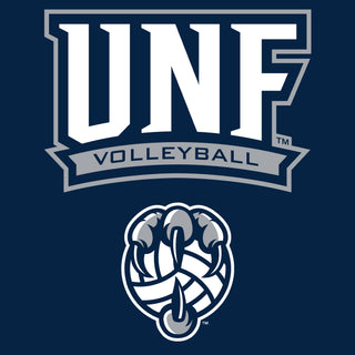 North Florida Ospreys Arch Logo Volleyball T-Shirt - Navy
